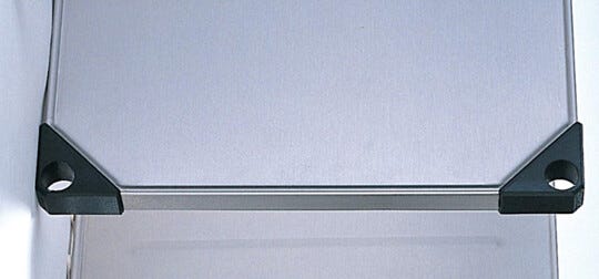 Solid stainless steel shelf. Product details may differ.  |  1301-00 displayed