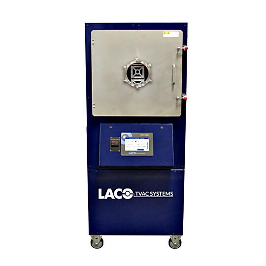LACO's custom vacuum ovens bring pre-launch test requirements in-house, eliminating delays from third-party testing  |  1590-92 displayed