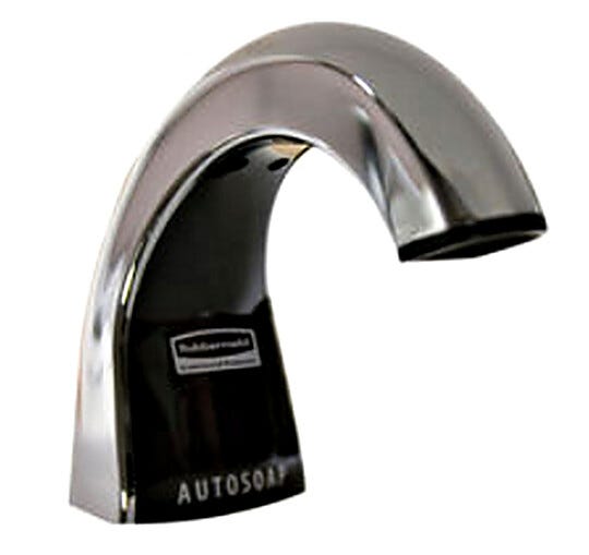 Black Polished Chrome Liquid Soap Dispenser  |  9600-64 displayed