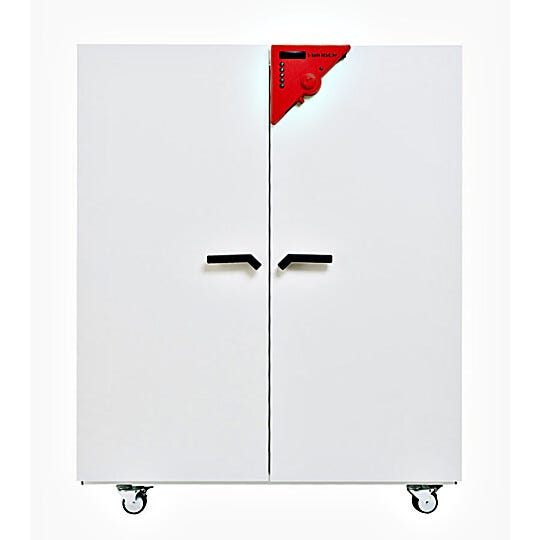 The BINDER Class.Line Heating and Drying Chamber provides uniform drying conditions and a maximum temperature of 300 °C  |  1410-03 displayed