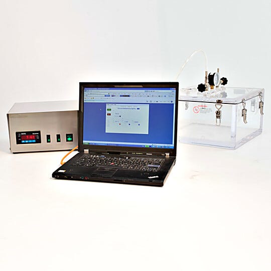 eVAC™ allows the operator to stimulate and test how altitude affects the sample; eVAC connection kit not included  |  5235-45 displayed