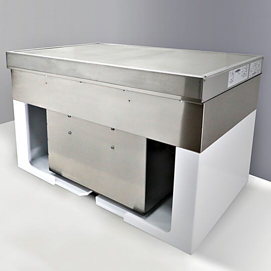 Explosion-Proof Reverse-Flow FFUs isolate and contain electrical components to safely exhaust combustible powders | 6601-22-UVFSS displayed