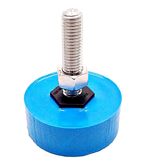 Polyurethane Non Skid Blue Leveling Foot  |  2805-99 displayed