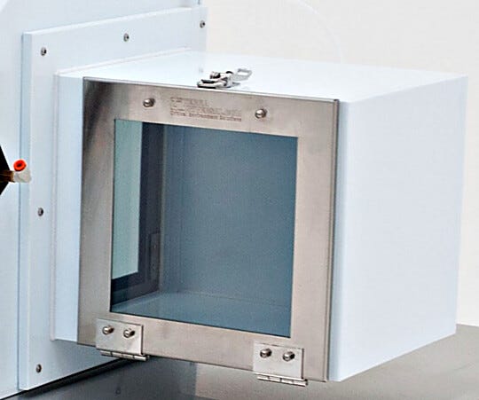 Provide a buffer space for samples or material transfer. | 1680-87B displayed