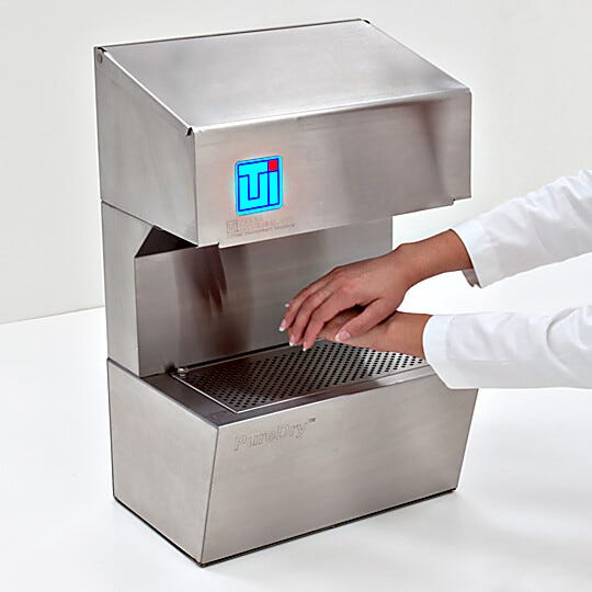 PureDry™ Recirculating Hand Dryers feature ULPA filtration and an integral air return that captures moisture