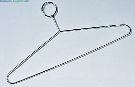 Gowning Room UltraClean Closed Loop Hanger | 1530-30-2 displayed
