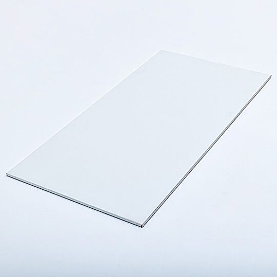 Vinyl laminate face of gypsum ceiling panel eliminates additional finishing  |  6705-09 displayed