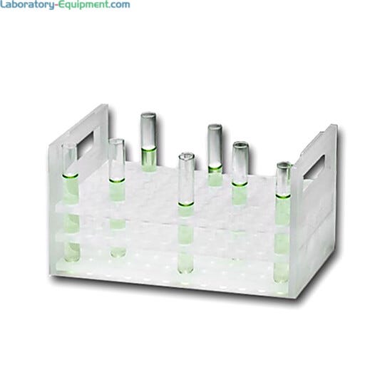 H1000-MR-T14 MAGic Tube Rack by Benchmark Scientific for 72 x 14 mm culture tubes; compatible with Incu and Orbi-Shaker models  |  2823-32 displayed