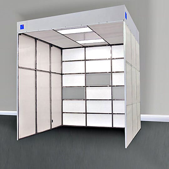 Horizontal Hardwall Cleanrooms meet cleanliness standards to ISO 5 | 6604-12 displayed