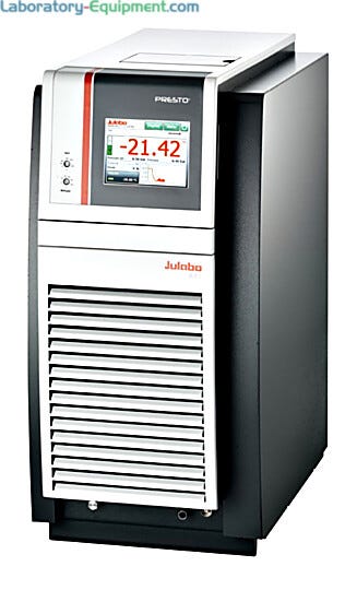 Presto A40 Temperature Control System by Julabo features a touchscreen, multiple data ports and an integrated programmer for versatile control | 2440-06 displayed