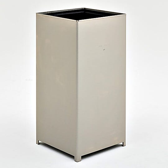 BioSafe® lidless waste bin for quick and touchless waste disposal  |  1456-16C-L displayed