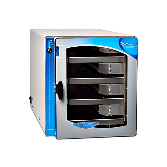 Labconco Lyph-Seal Tray Dryer includes four heated shelves and a sample temperature probe