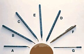 Polished manual diamond tips scribe fine lines on most metals, glass, & other materials | 1015-04 displayed