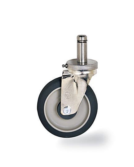 MetroMax Standard High Polyurethane Swivel brake Stem Caster | 1541-61 displayed
