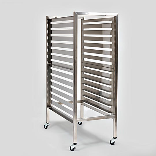 Adjustable storage rack accomodates several storage options | 9611-72 displayed
