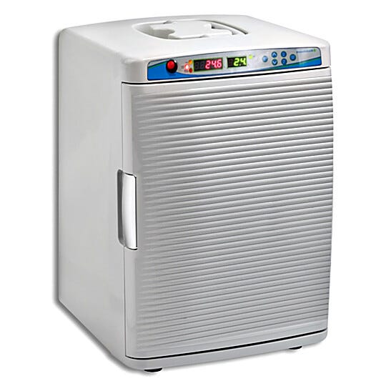 myTemp Mini CO2 Incubator by Benchmark Scientific with a 0.8 cu. ft. capacity fits inside many biosafety cabinets | 2828-04 displayed