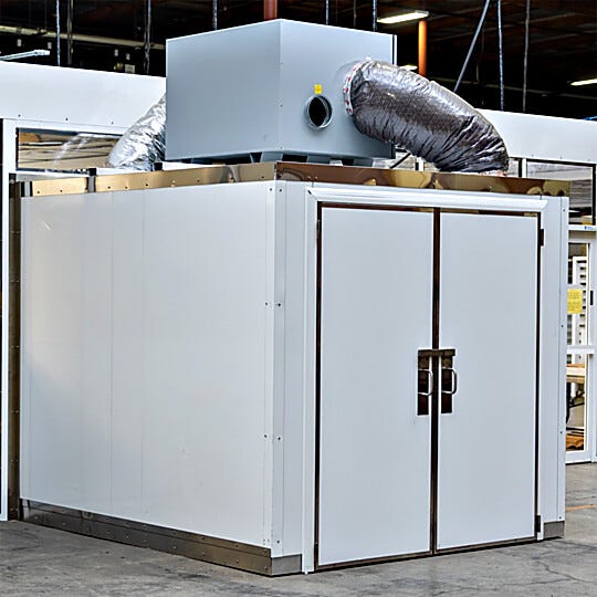 Doors are built on both sides of the drying room for easy access | 6606-32 displayed