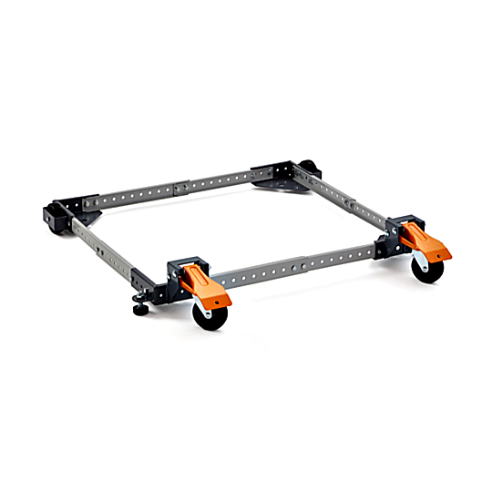 Non-skit wheels allows for base to lock in desired location