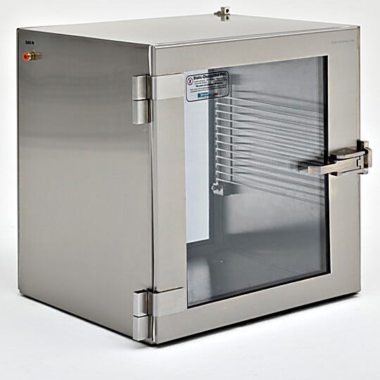Stainless steel Series 100 single-chamber desiccator cabinet  |  1610-34B displayed