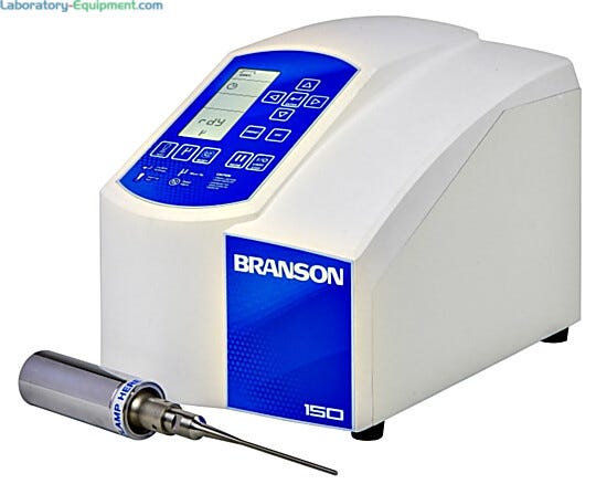 Branson SFX150 Cell Disruptor #101-063-962R with traditional converter | 2602-15 displayed