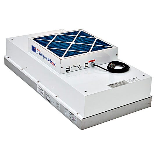 Smart WhisperFlow® Fan Filter Units feature electronically commutated motors for energy efficiency, quiet operation and remote speed control  |  6601-24B-HR-EC displayed