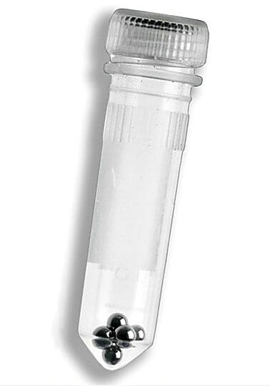 Small Beads are ideal for small samples, where as large beads are ideal for larger samples  |  2826-10 displayed