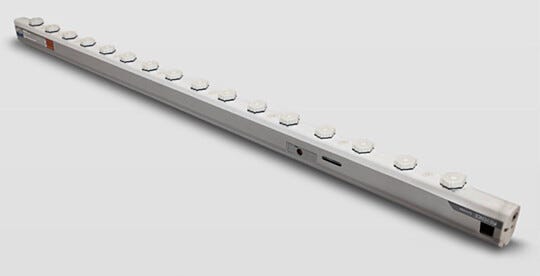 The Static-Sensing Ionizer discharges ions across a wide area and eliminates static charges from all types of surfaces | 2005-73 displayed