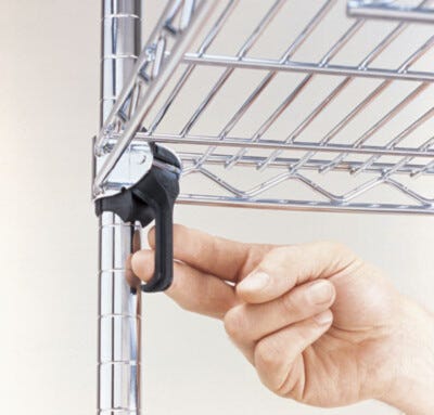 Super Adjustable Super Erecta Wire Shelves are made of stainless steel | 1701-83 displayed