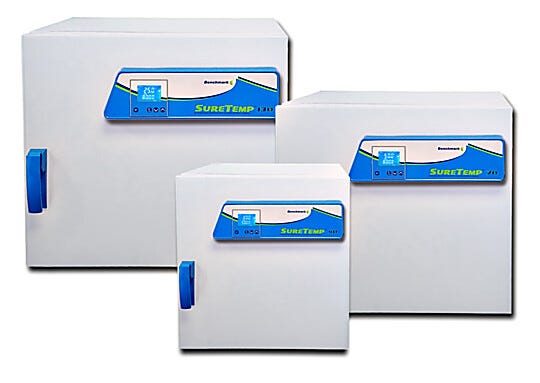 Economical SureTemp Digital Incubators in 40, 70 and 130 liter capacities in mechanical and gravity convection modes include two adjustable SS shelves | 2823-PP-08 displayed