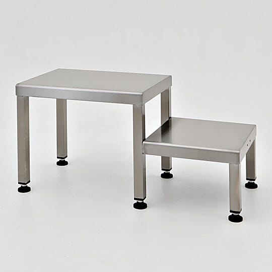 Two level gowning bench helps minimize unnecessary bending; ideal for cleanroom gowning procedures while sitting to put on or remove coveralls and footwear  |  1530-35A displayed