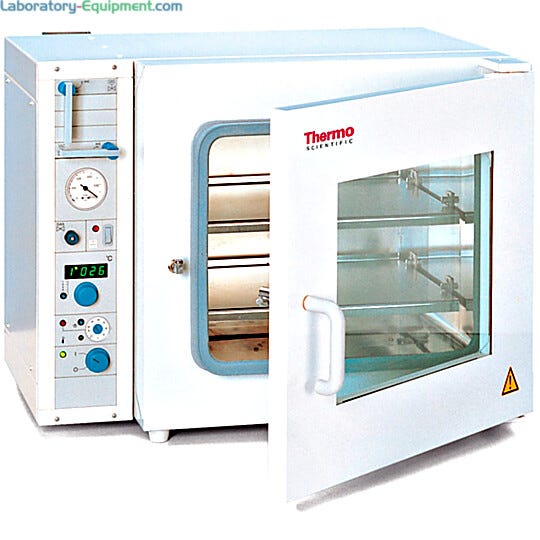 Vacutherm™ vacuum heating and drying oven reduces drying time for temperature sensitive materials; provides inert heating environment  |  1709-11 displayed