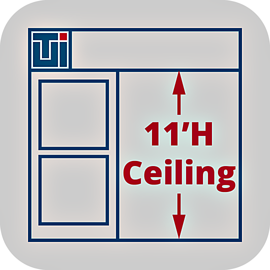 Service to adjust Valuline® hardwall cleanroom heights to 11'H  |  6600-66-VL-11H displayed