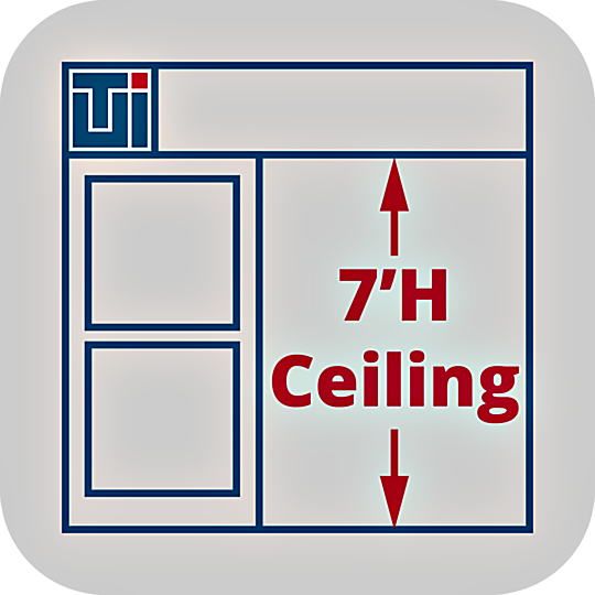 Service to adjust Valuline® hardwall cleanroom heights to 7'H  |  6600-66-VL-7H displayed