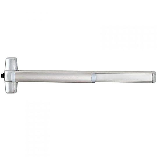 Constructed for rigorous use, this push pad exit device features a smooth mechanism case and heavy duty construction that deliver dependable exit performance  |  5050-16 displayed