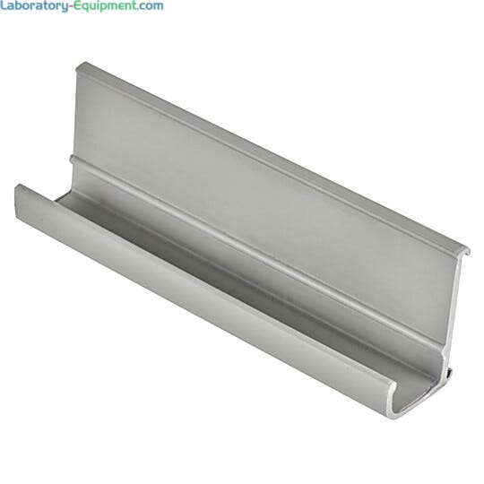 White plastic shelf marker for InterMetro carts and shelving | 1302-52 displayed