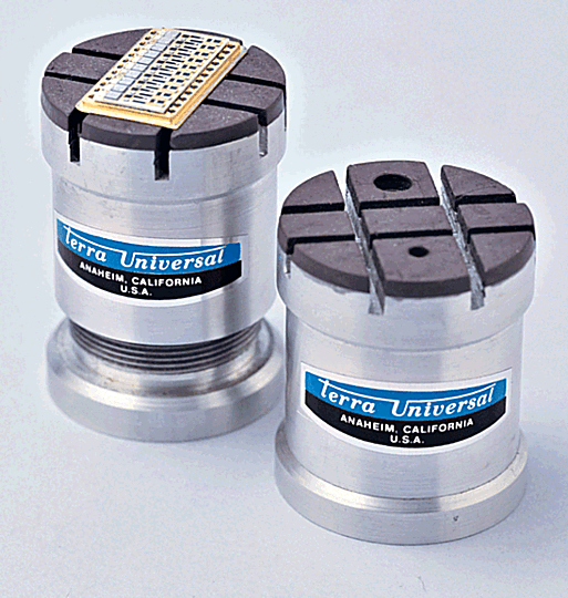 Magnetic chuck holds the sample in place during testing  |  9101-60 displayed