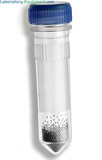 Small Beads are ideal for small samples, where as large beads are ideal for larger samples  |  2826-05 displayed