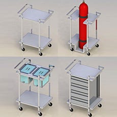 Cleanroom Service Carts