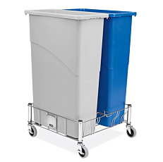 304-Grade Stainless Steel Waste Bin Dollies by Uline