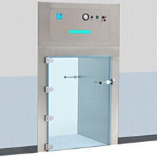 Smart® BioSafe® CleanMount® Pass-Throughs with Recirculating HEPA/ULPA Filtration and Frameless Glass Doors