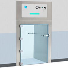 Smart® BioSafe® CleanMount® Pass-Throughs with Recirculating HEPA/ULPA Filtration and Frameless Glass Doors