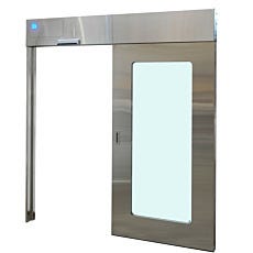 Pre-Hung Recessed Automatic Sliding Doors, Stainless Steel