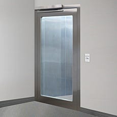 Pre-Hung Automatic Swing Doors, Stainless Steel
