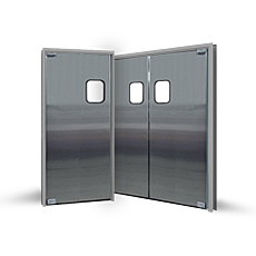 Pre-Hung Manual Swing doors, Eliason®, EHH-3, 304 Stainless Steel