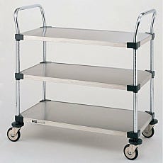 MW Series 200 Stainless Steel Utility Carts by InterMetro