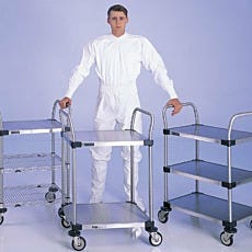 MW Series 100 Stainless Steel Utility Carts by InterMetro