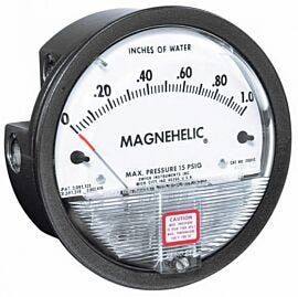Measure and control both positive and negative low air or gas pressures  |  2625-09 displayed