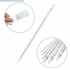 The 2mL green serological pipette has paper/plastic packaging