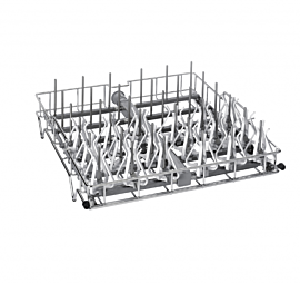 304 Stainless Steel Upper Spindle Rack #4668600 by Labconco for use with SteamScrubber labware washers  |  6927-43 displayed