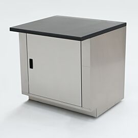 36" wide stainless steel base cabinet with epoxy table top; ideal for biochemistry labs and proteomic research  |  1725-12 displayed